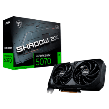 PLACA DE VIDEO MSI GEFORCE RTX 5070 SHADOW 2X OC 12GB GDDR7 192BITS 912-V532-076