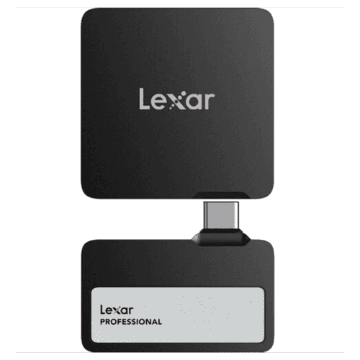 SSD PORTATIL LEXAR 1TB HUB USB 3.2 PRETO - LSL400S001T-RNBNG