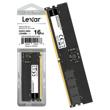 MEMORIA LEXAR 16GB DDR5 5600 MHZ 1,1V DESKTOP - LD5U16G56C46ST-BGS