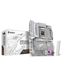 Placa Mãe Gigabyte X870 AORUS ELITE ICE WIFI 7 AM5 4xDDR5 Chipset X870 ATX
