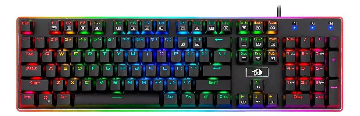 Teclado Gamer Redragon K595rgb Preto