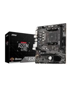Placa Mãe MSI A520M-A PRO AM4 2xDDR4 AMD A520 MATX
