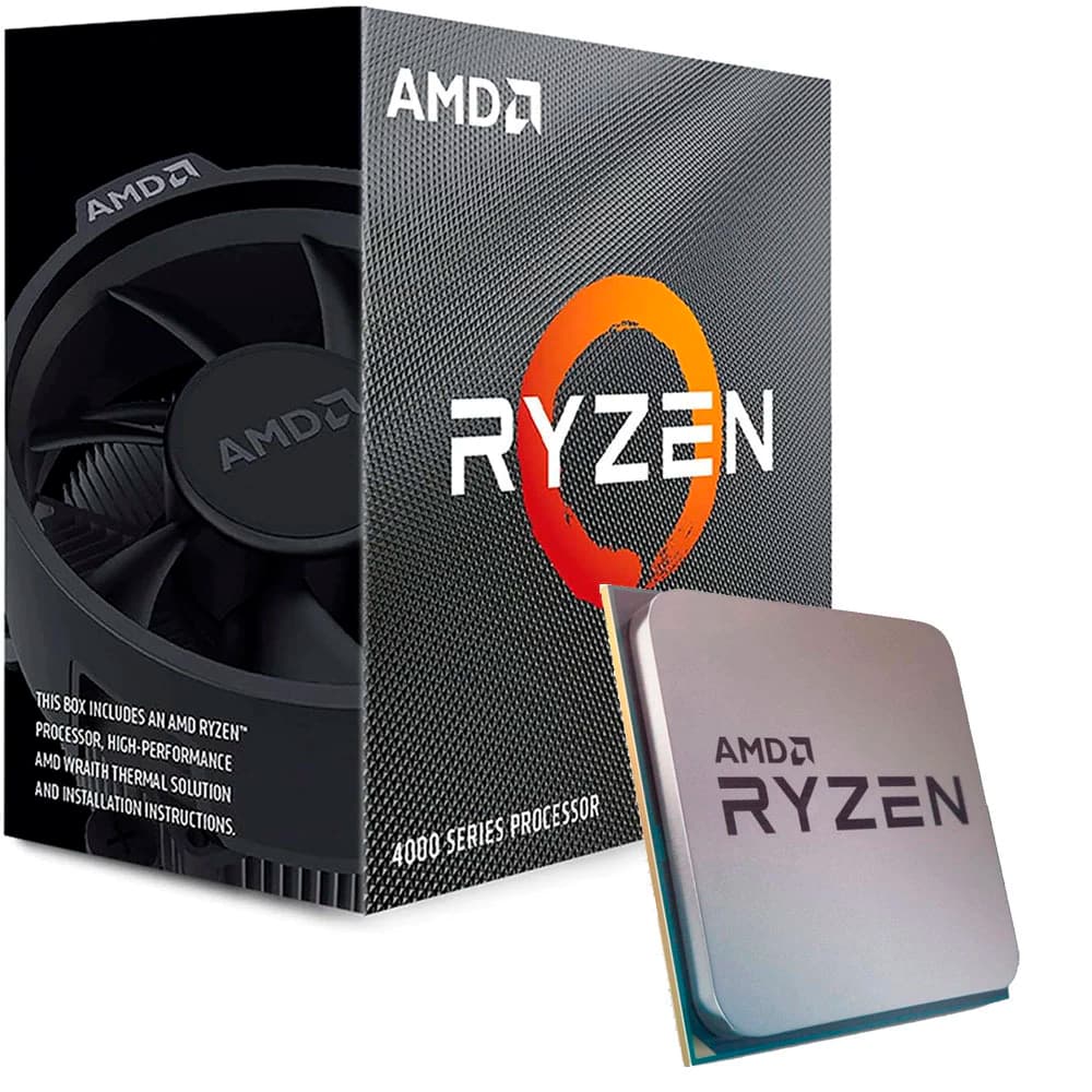Processador Amd Ryzen 3 4100, 4 Geração, 4 Core 8 Threads, Cache 6mb, 3.8ghz (4.0ghz Max. Turbo) Am4 - 100-100000510BOX