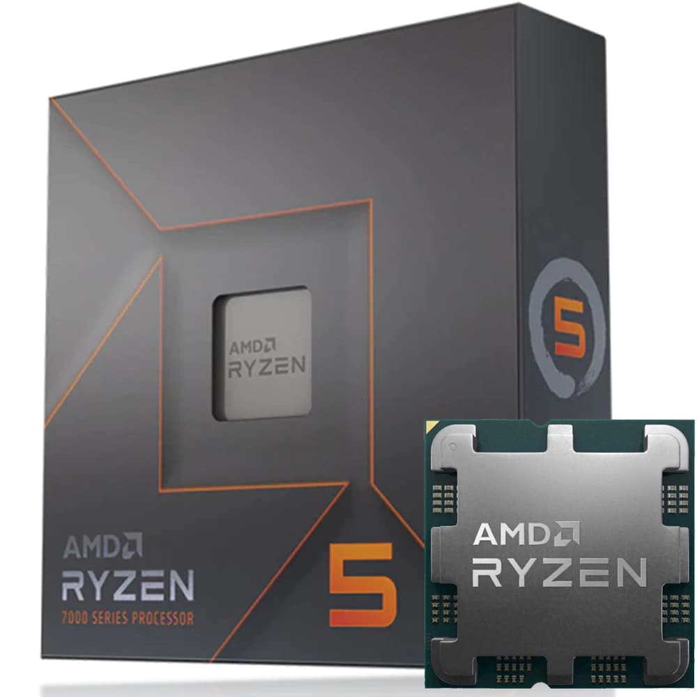 Processador Amd Ryzen 5 7600x, 8 Core 16 Threads, Cache 40mb, 4.5ghz (5.4ghz Max. Turbo) Am5, Zen 4, 7000 Séries, Amd Radeon Graphics™ - 100-100000593WOF