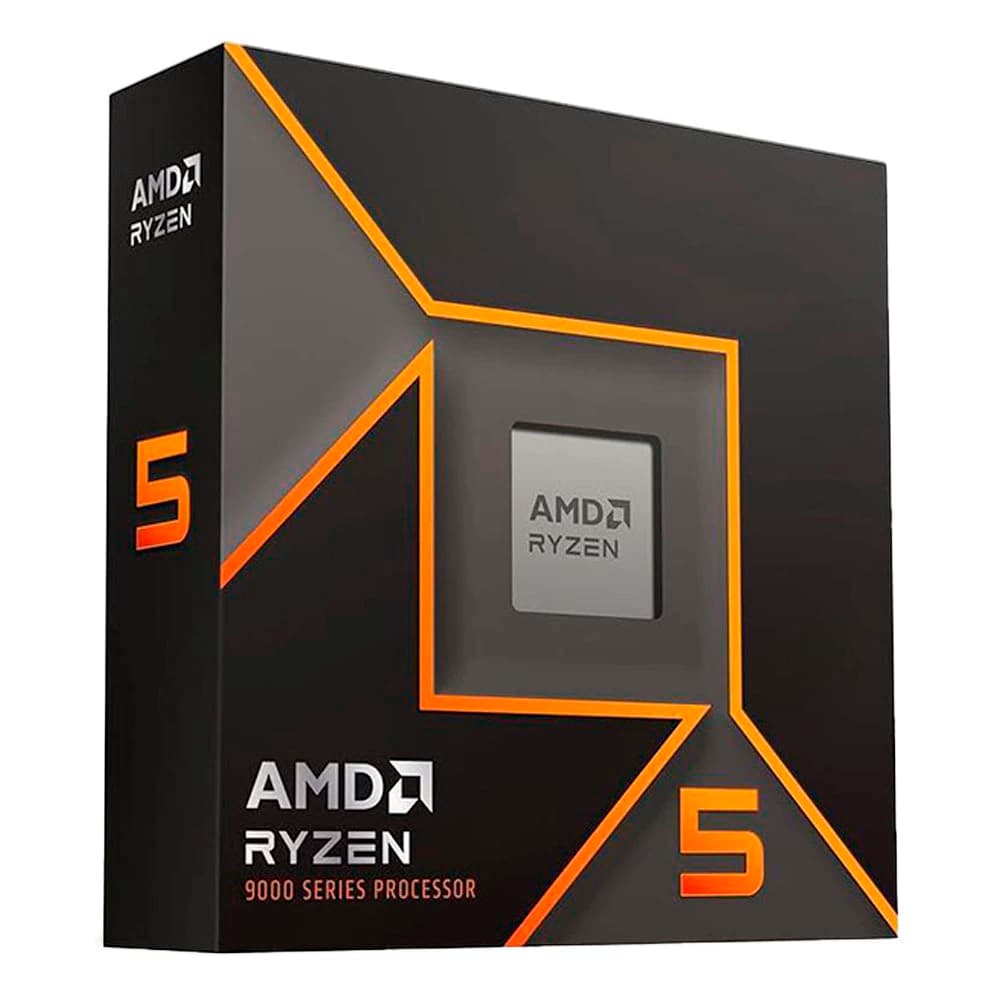 Processador Amd Ryzen 5 9600x, 6 Core 12 Threads, Cache 32mb, 3.9ghz (5.4ghz Max. Turbo) Am5, Zen 5, 9000 Séries, Radeon Graphics - 100-100001405WOF