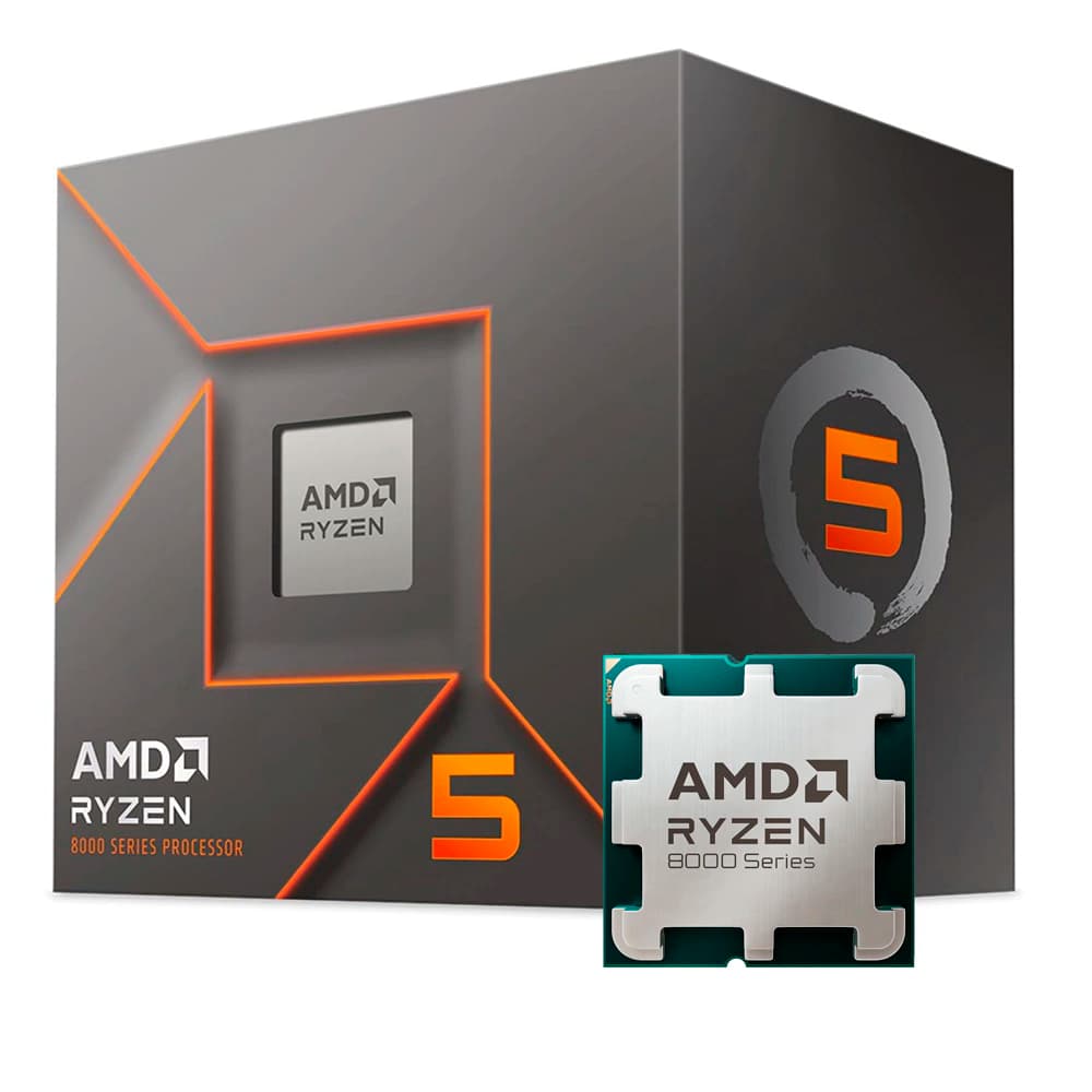 Processador Amd Ryzen 5 8400f, 6 Core 12 Threads, Cache 22mb, 4.2ghz (4.7ghz Max. Turbo), Am5, Zen 4, 8000 Séries - 100-100001591BOX