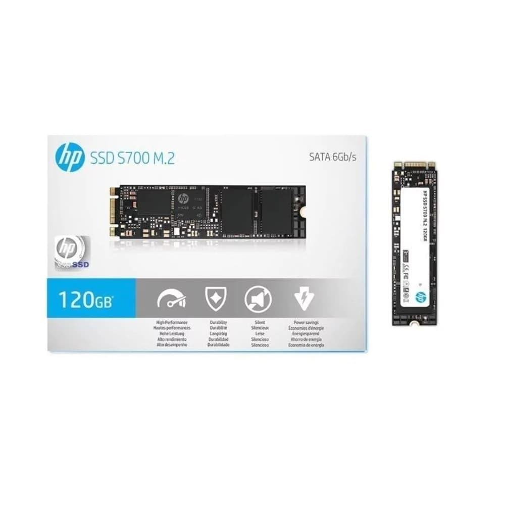 M.2 Hp S700 Sata Iii 120gb Leituras: 555mb/S E Gravações: 470mb/S - 2LU78AA#ABC