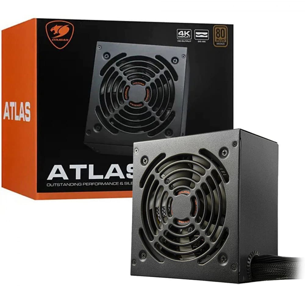 Fonte Real Cougar Gaming Atlas 650wts 80 Plus Bronze - 31AT065007P01