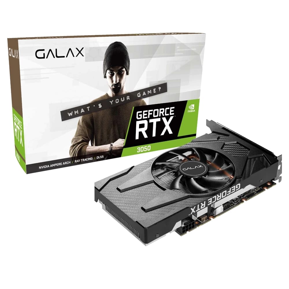 Placa De Vídeo Galax Nvidia Geforce 1-Click Oc V2 Rtx 3050 8gb Gddr6 Lhr 128 Bits - 35NSL8MD5YBP