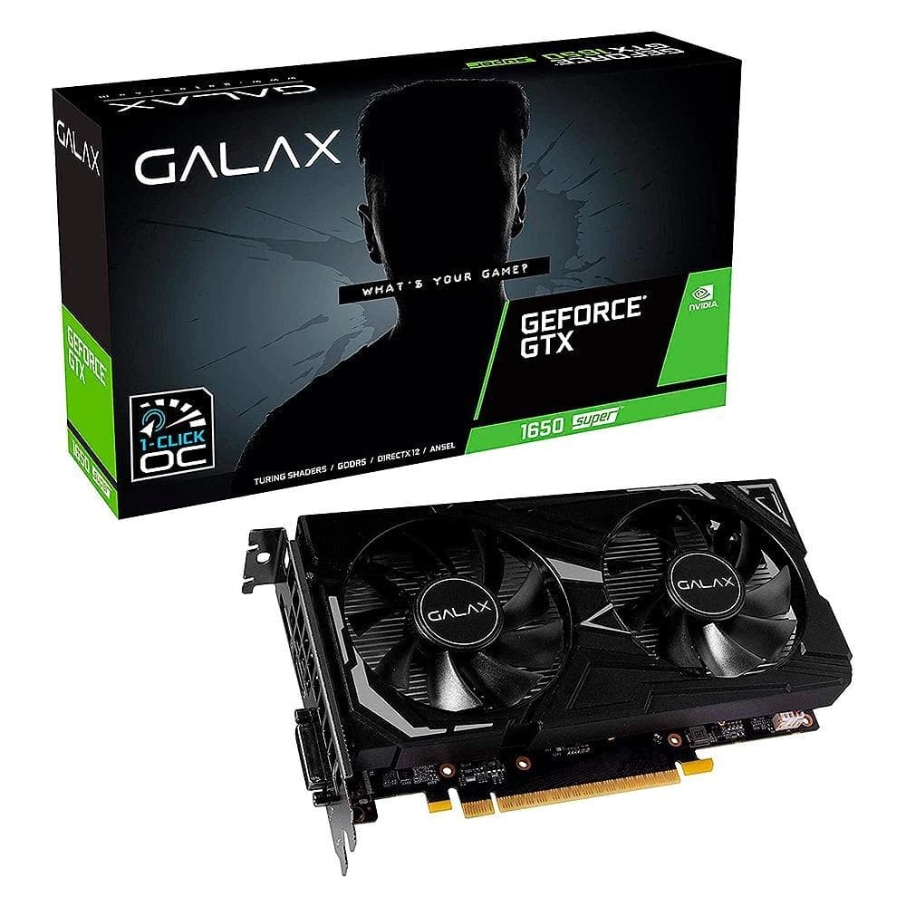 Placa De Vídeo Galax Nvidia Geforce Ex 1 Click Oc Gtx1650 Super 4gb Gddr6 128 Bits - 65SQL8DS61EX