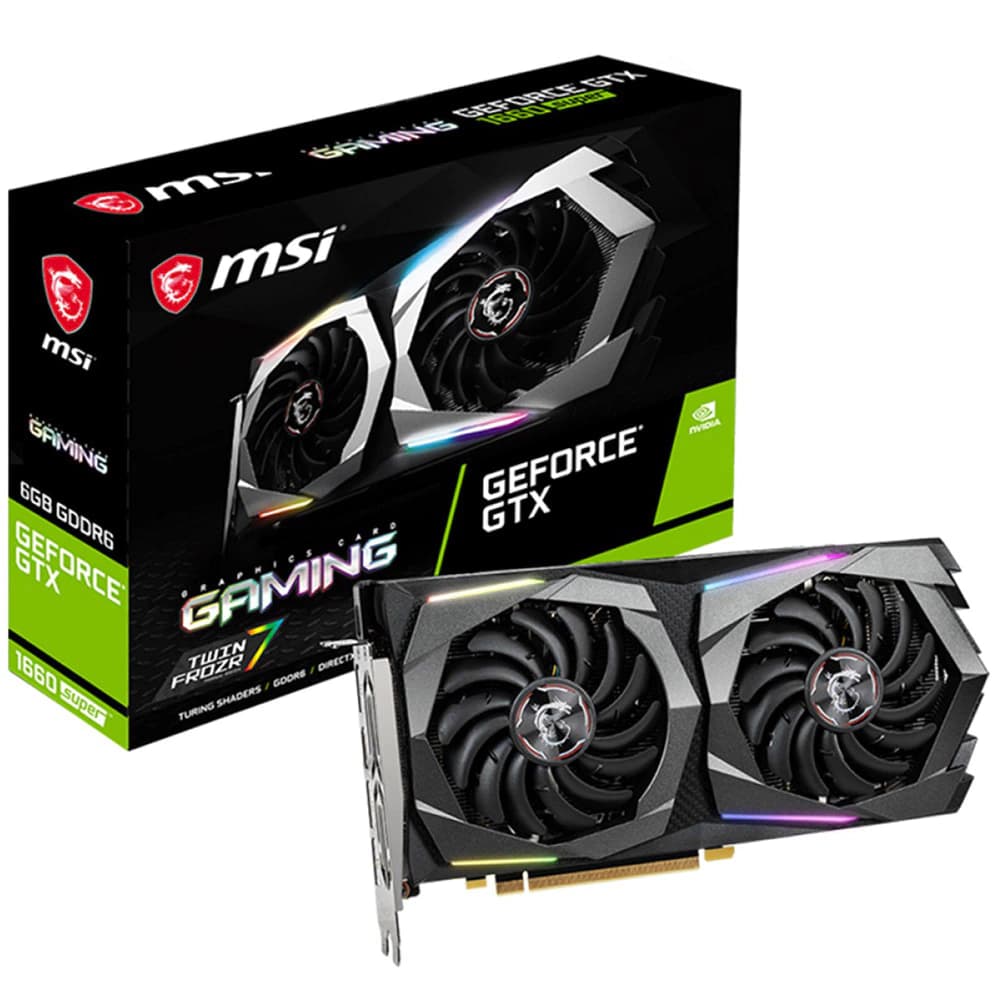 Placa De Vídeo Msi Nvidia Geforce Gaming Gtx1660 Super 6gb Gddr6 192 Bits - 912-V375-467