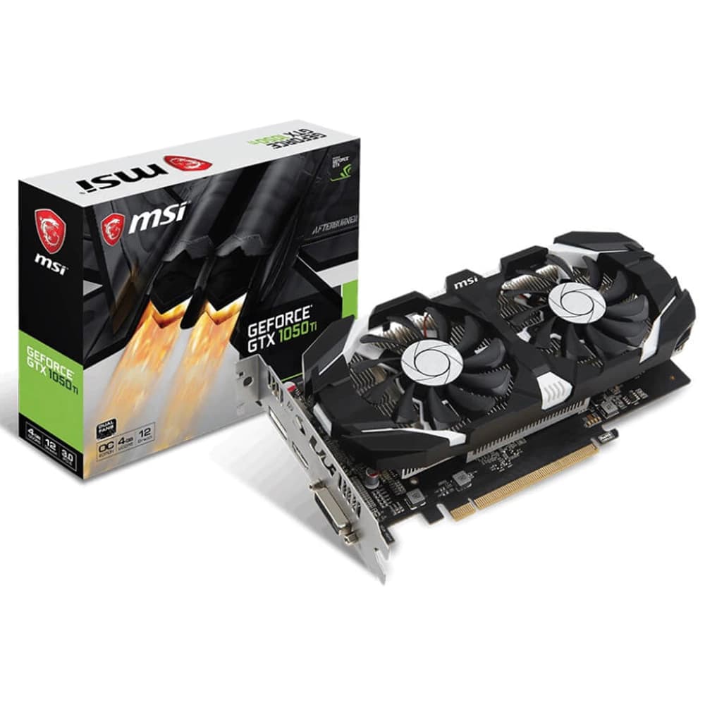 Placa De Vídeo Msi Nvidia Geforce Oc Edition Gtx1050ti 4gb Gddr5 128 Bits - 912-V809-2272
