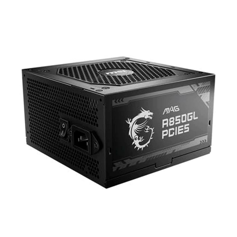 Fonte Real Msi Mag A850gl Preta 850w Pci-E 5.0 80 Plus Gold Modular - A850GL BLACK