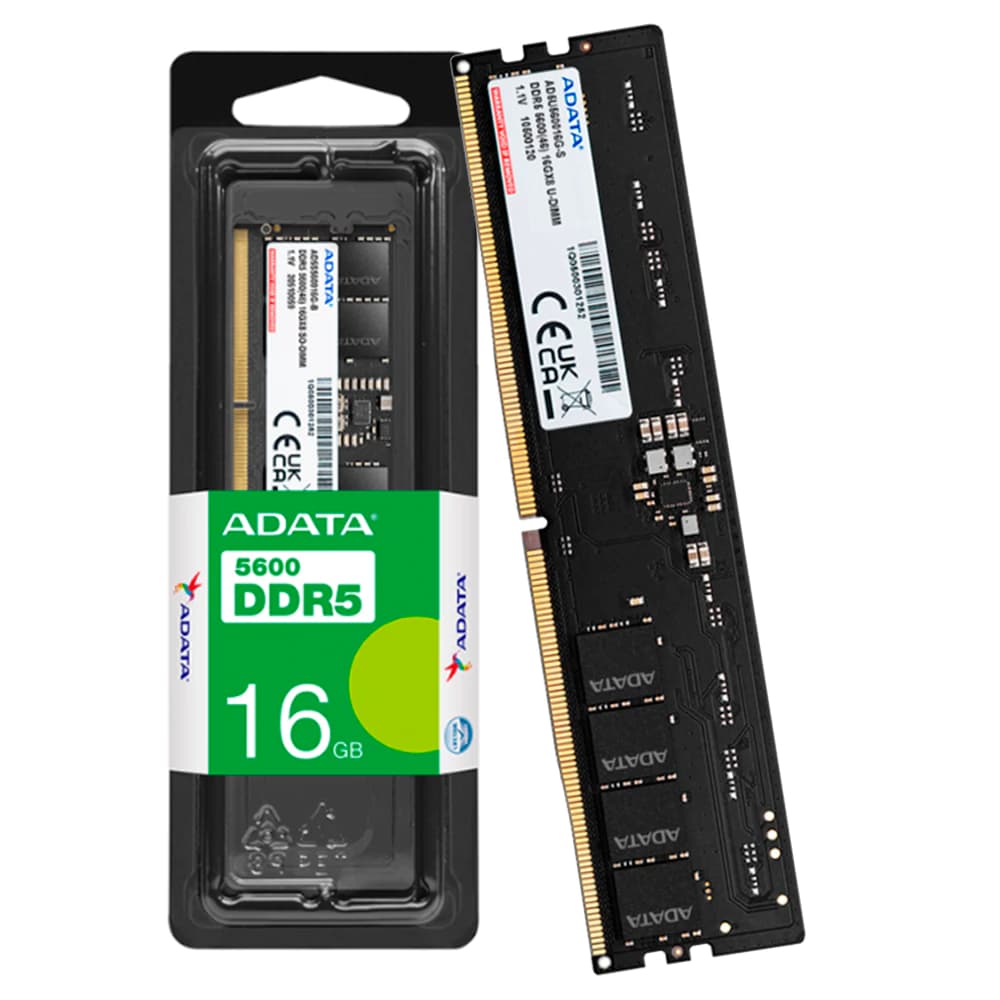 Memória Adata Value Preta Ddr5 16gb Cl46 5600mhz - AD5U560016G-S