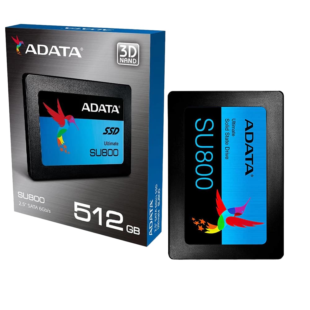 Ssd Adata Ultimate Su800 Sata Iii 512gb Leituras: 560mb/S E Gravações: 520mb/S - ASU800SS-512GT-C