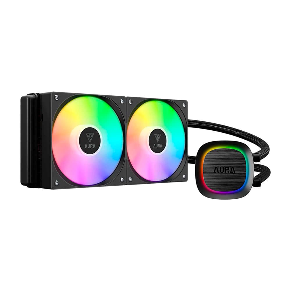 Water Cooler Gamdias Aura Gl240 V2 Preto Argb 240mm - AURA GL 240 V2