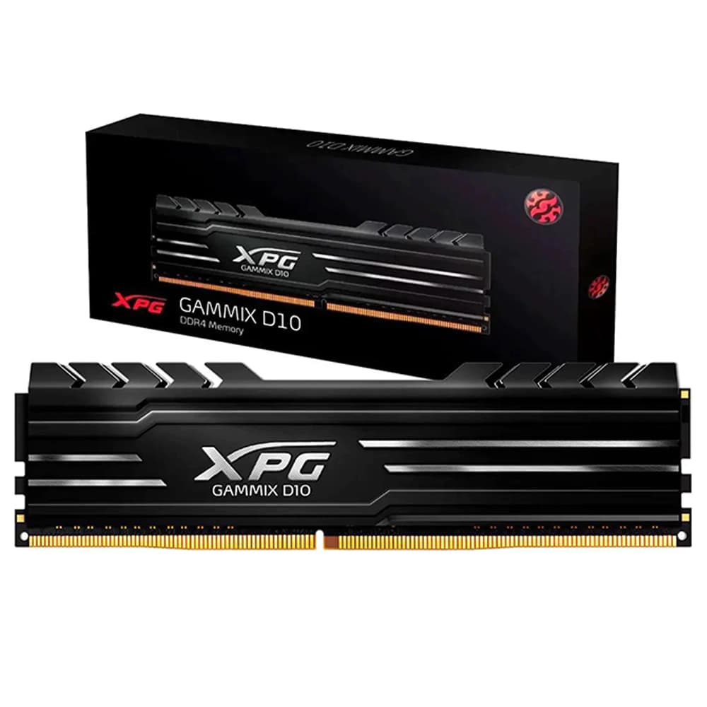 Memória Gamer Adata Xpg Gammix D10 Preta Ddriv 8gb Cl18 3600mhz - AX4U36008G18A-SB10