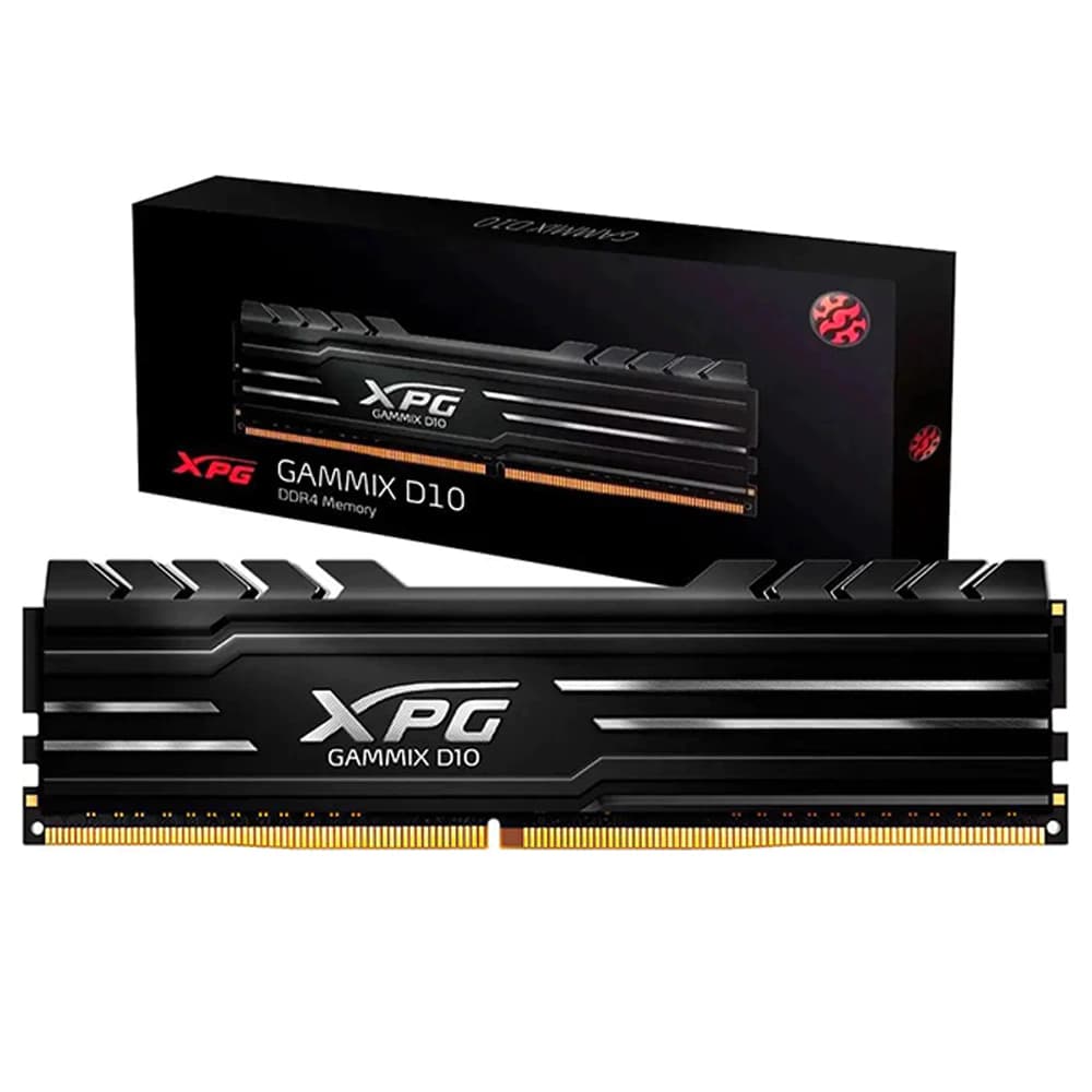 Memória Gamer Adata Xpg Gammix D10 Preta Ddriv 8gb Cl16 3200mhz - AX4U32008G16A-SB10