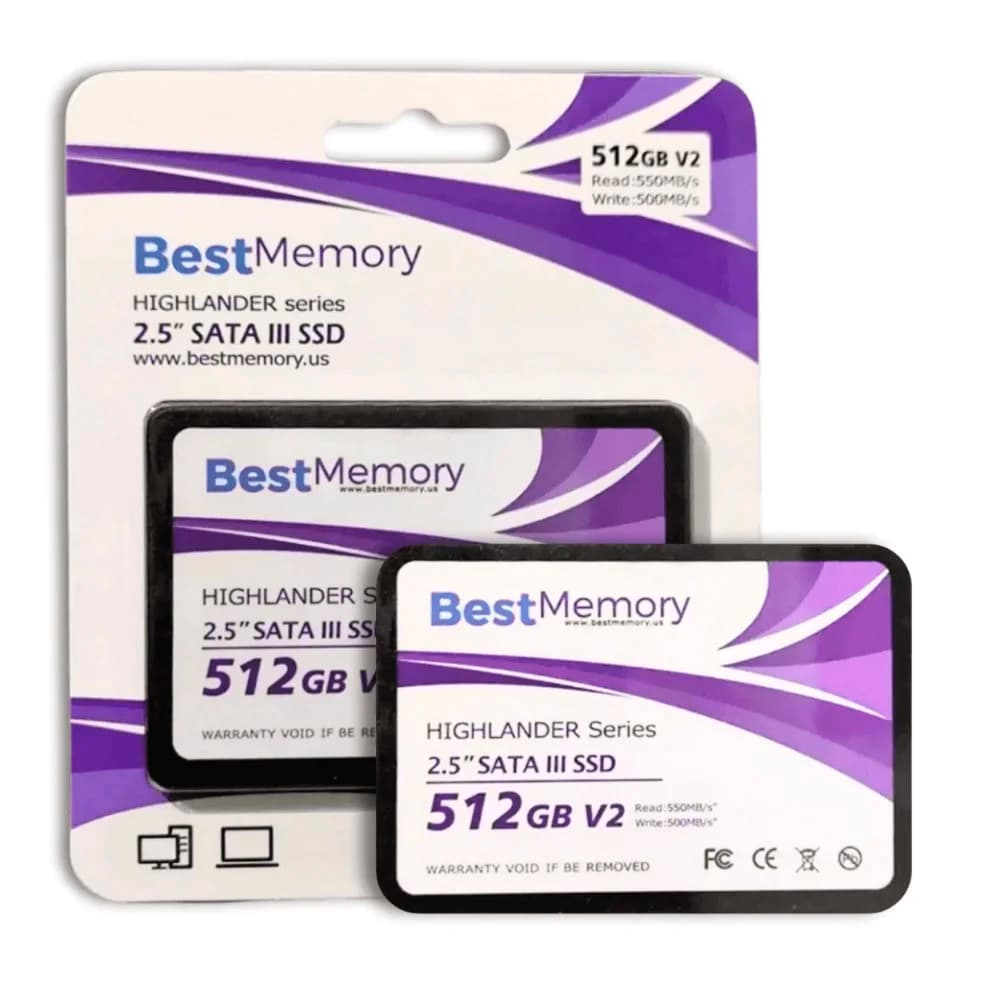 Ssd Best Memory Highlander V2 Sata Iii 512gb Leituras: 550mb/S E Gravações: 500mb/S - BTSDA-512G-550