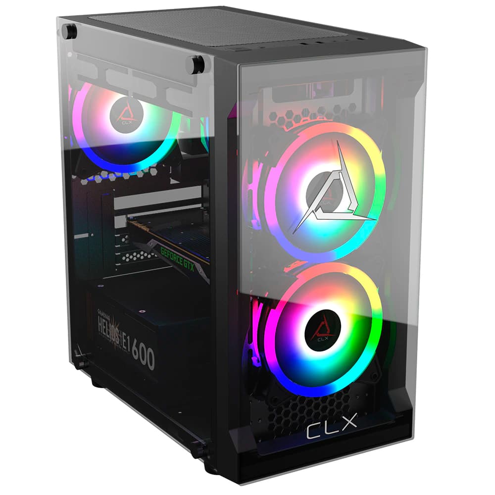 Gabinete Gamer Gamdias Clx-Talos E2k V1 Preto 3 Fans Argb Vidro Temperado Mid Tower - CLX-TALOS E2K V1