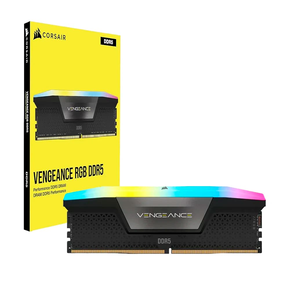 Memória Gamer Corsair Vengeance Rgb Preta Ddr5 16gb Cl40 5600mhz