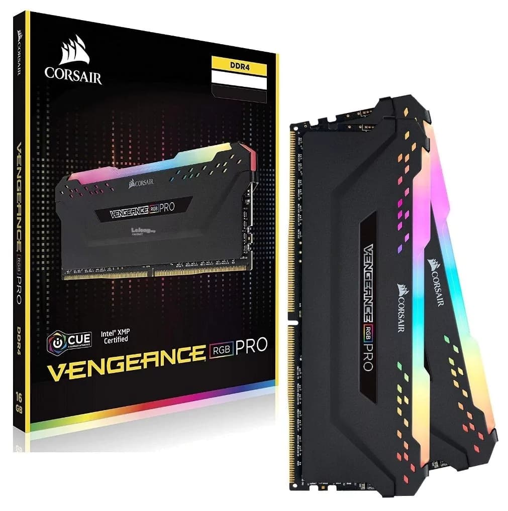 Memória Gamer Corsair Vengeance Rgb Pro Preta Ddriv 2 X 8gb Cl18 3600mhz