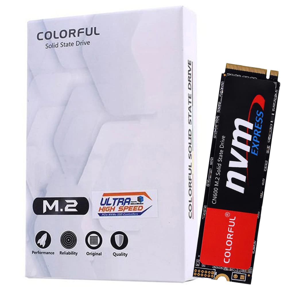 M.2 Colorful Cn600 Pci-E Nvme Gen3 128gb Leituras: 1500mb/S E Gravações: 530mb/S - CN600-128GB-MB4A1E