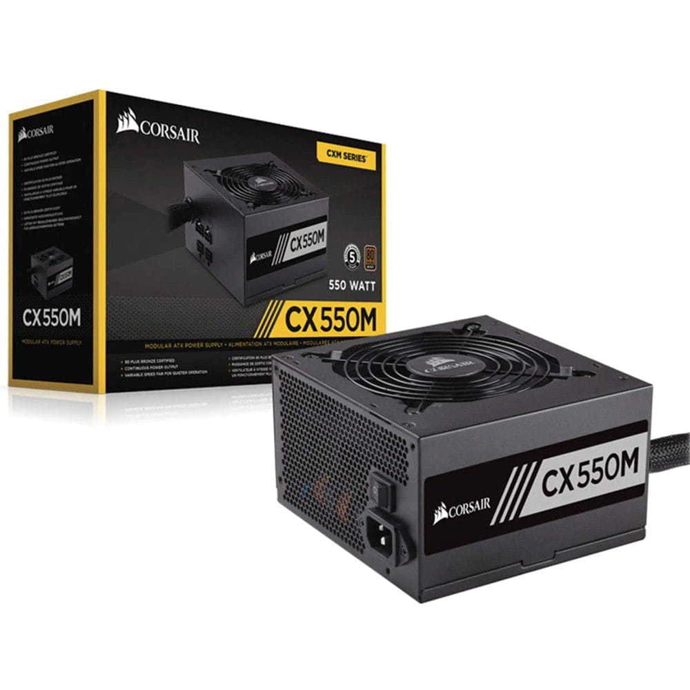 Fonte Real Corsair Cx Series Cx550m 80 Plus Bronze Semi Modular - CP-9020102-BR