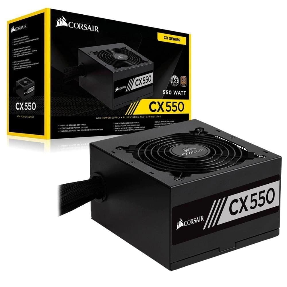 Fonte Real Corsair Cx Series Cx550 80 Plus Bronze - CP-9020121-BR