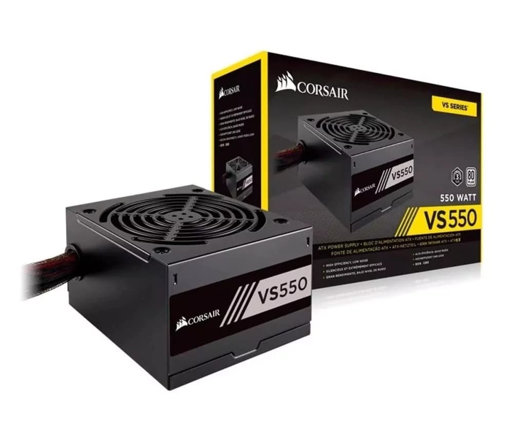 Fonte Real Corsair Vs550 80 Plus White - CP-9020171-WW