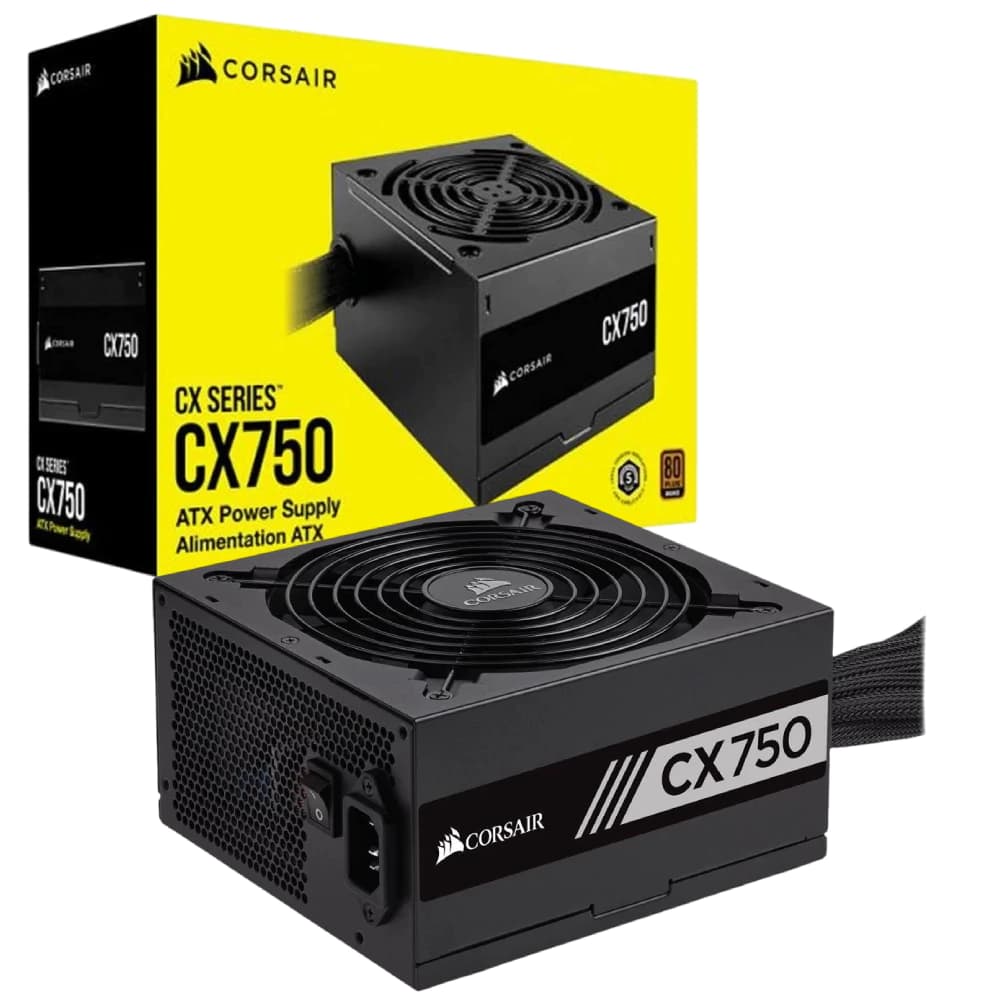 Fonte Real Corsair Gaming Cx Series Cx750 80 Plus Bronze - CP-9020279-BR