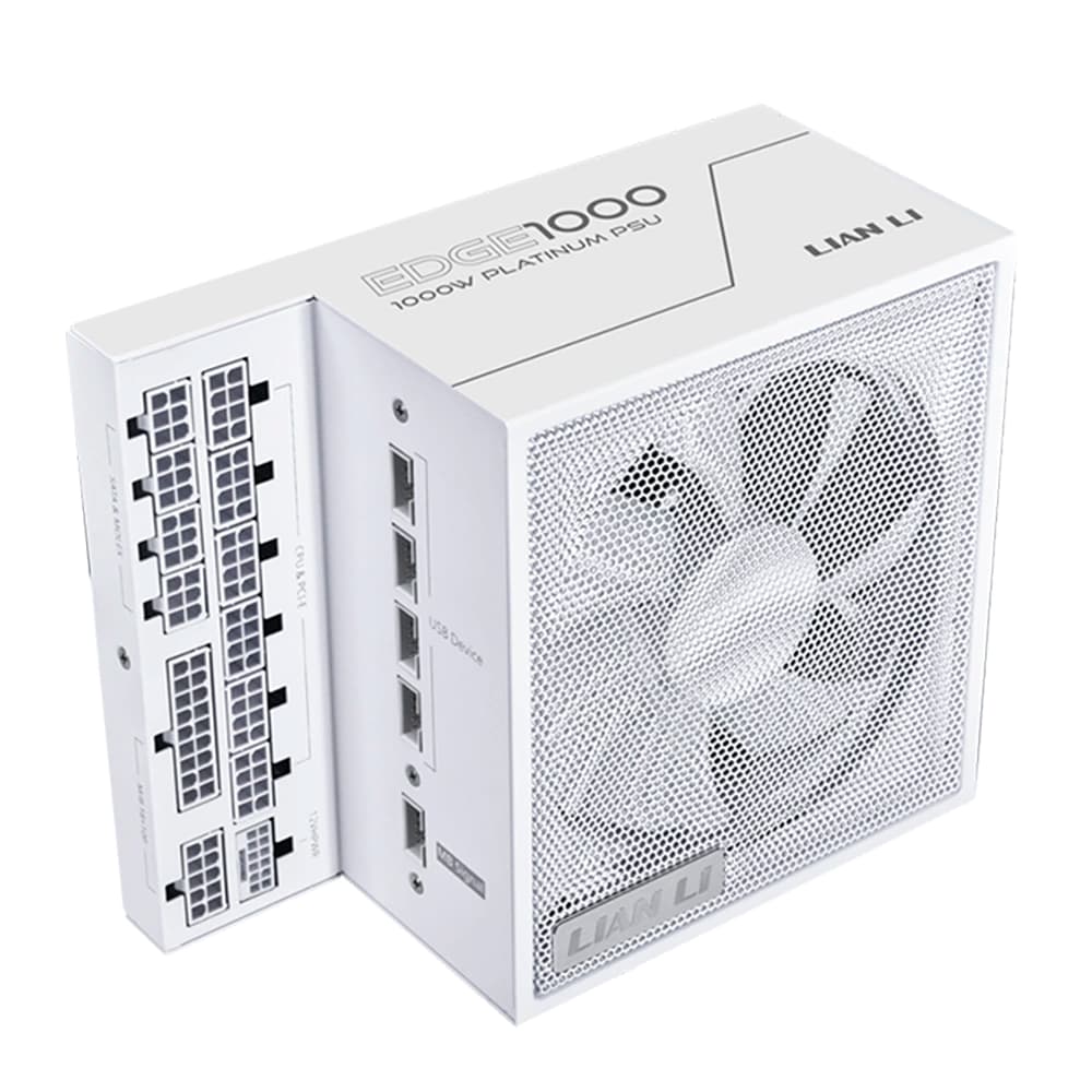 Fonte Real Lian Li Edge Series 1000w Branca Pci-E 5.1 80 Plus Platinum Modular - EG1000 WHITE WO