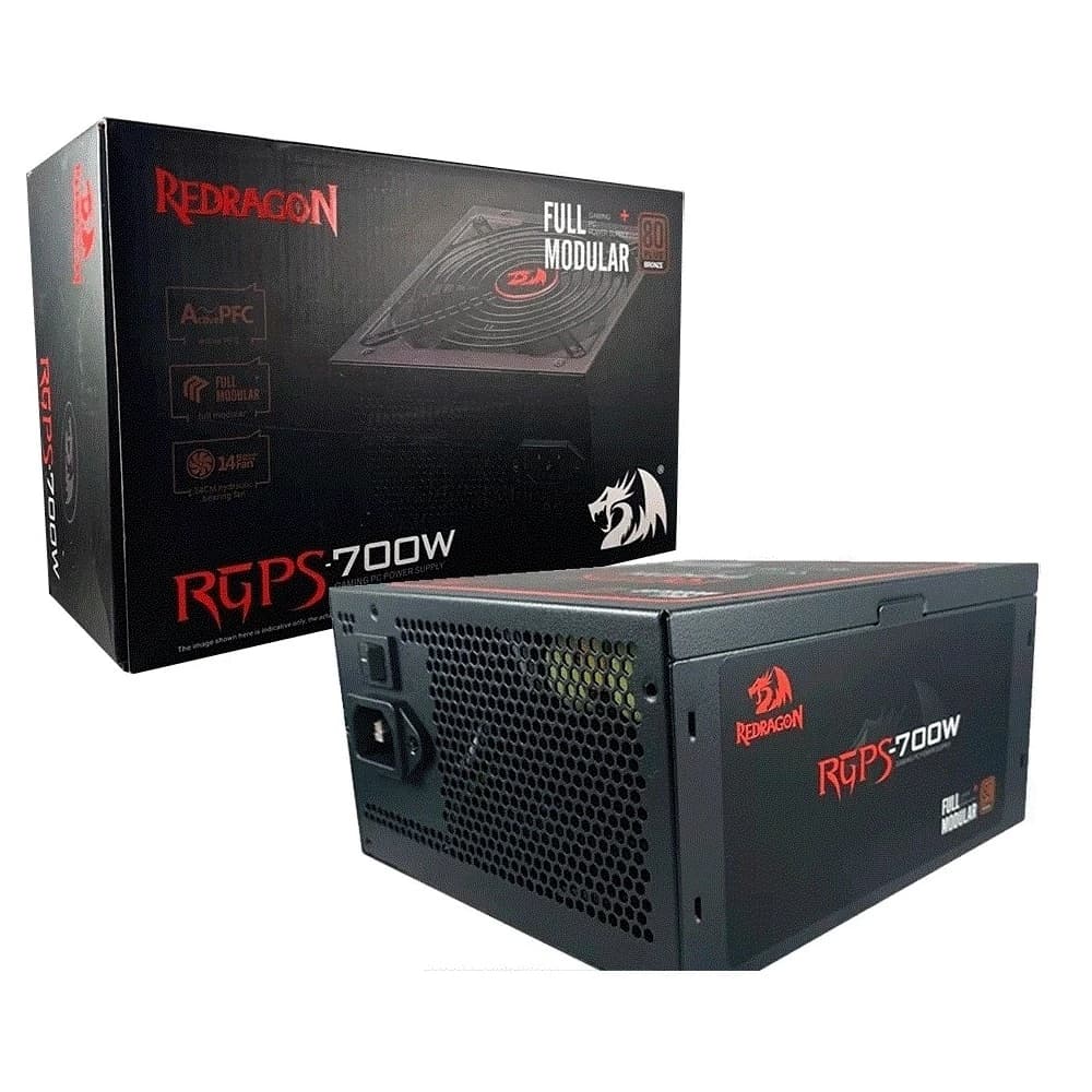 Fonte Real Redragon Rgps 700w 80 Plus Bronze Modular - GC-PS005