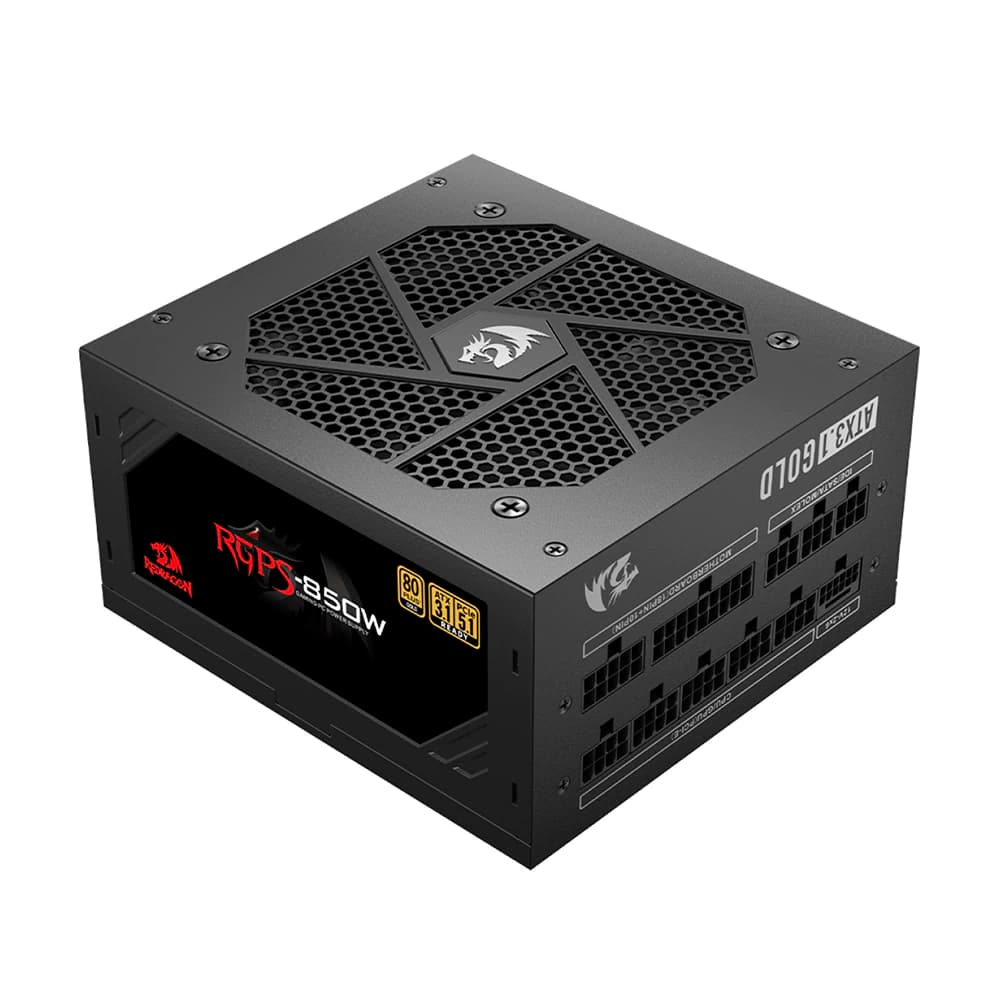 Fonte Real Redragon 850w Preta Pci-E 5.1 80 Plus Gold Modular - GC-PS010 V2