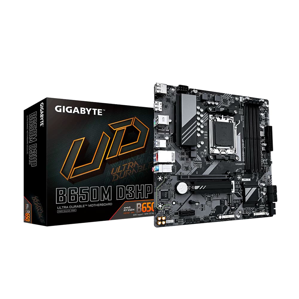 Placa Mãe Gigabyte B650m D3hp, Amd Socket Am5 Matx, 4xddr5, Usb Tipo C, M.2, Rede Realtek 2.5gbe, Hdmi, Dp