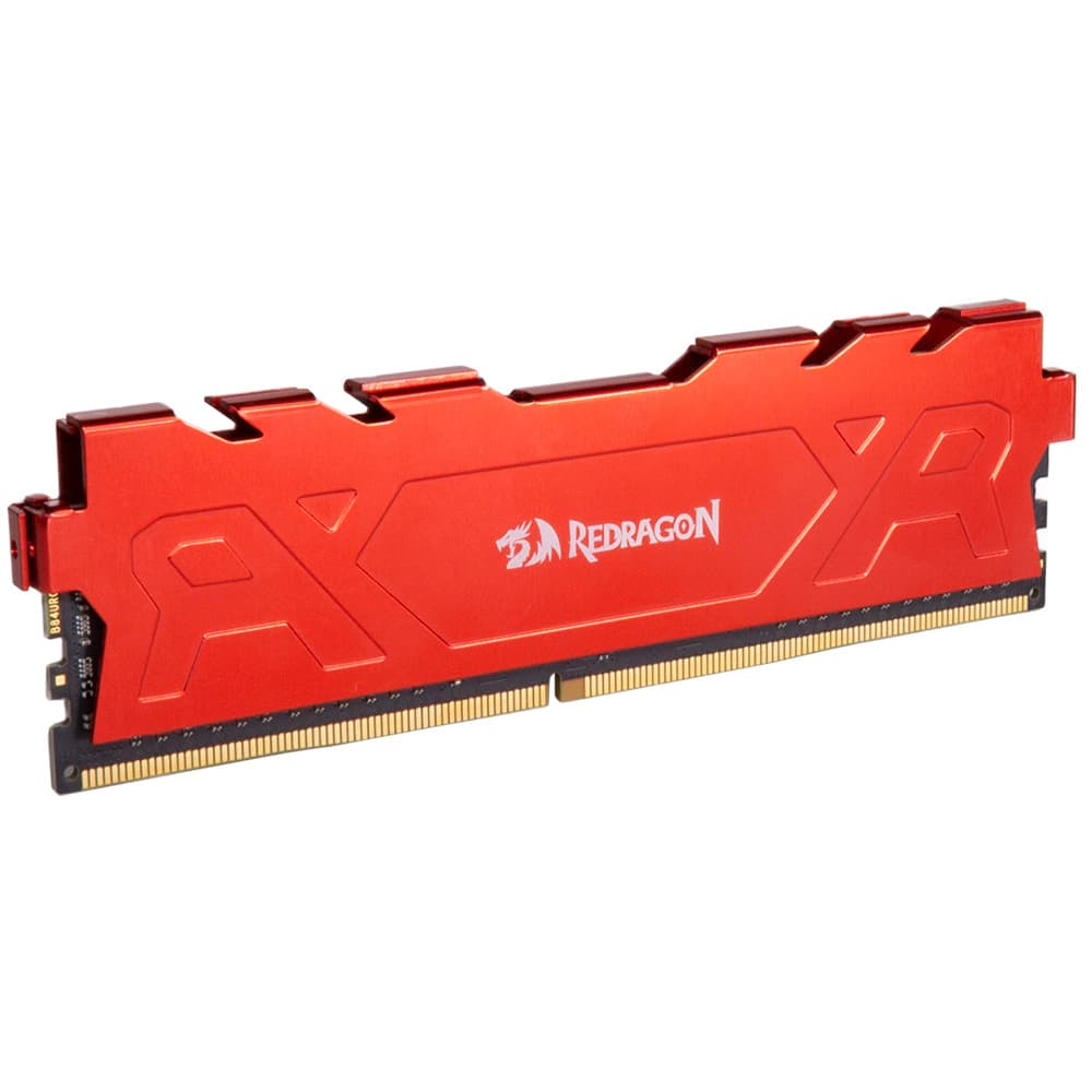 Memória Gamer Redragon Rage Vermelha Ddriv 16gb Cl16 3200mhz - GM-702
