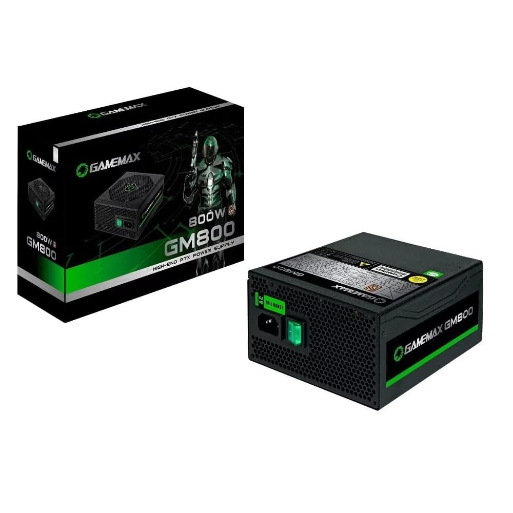 Fonte Real Gamemax Gm800 Bk 800w 80 Plus Bronze Semi Modular - GM800 BK