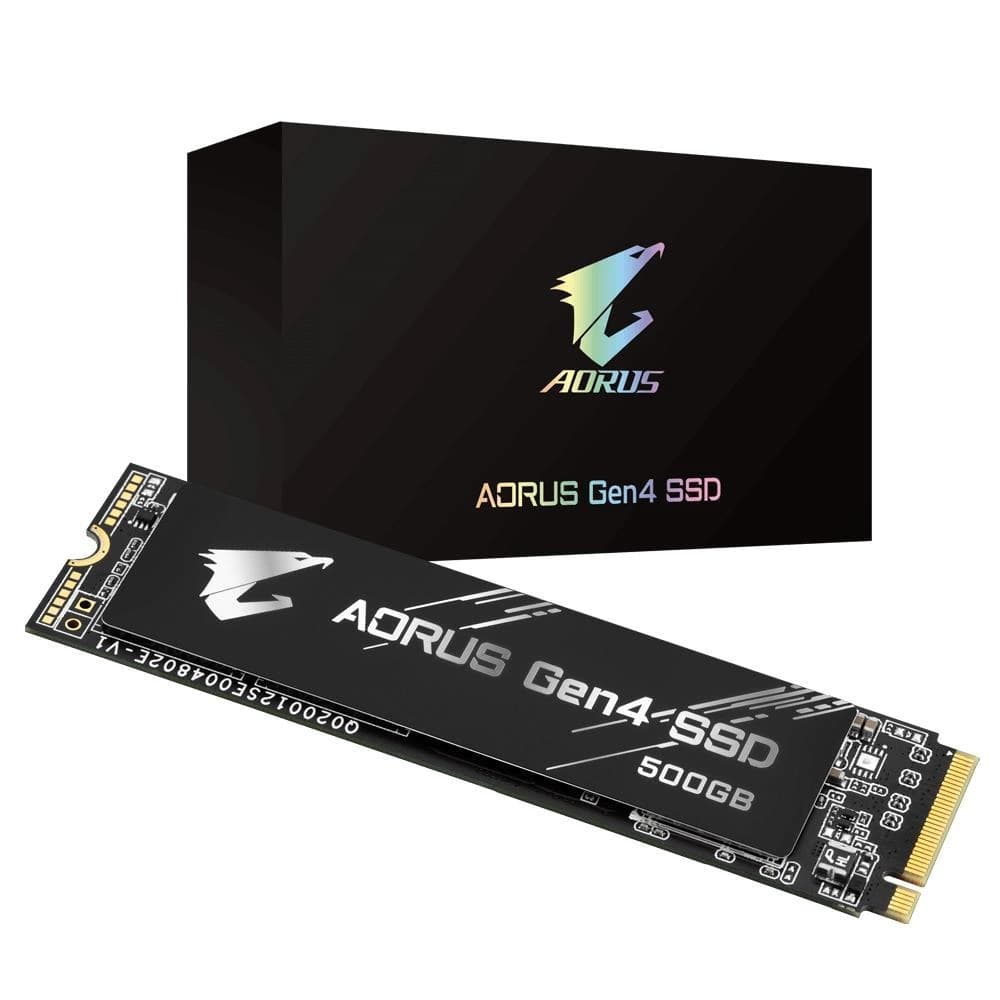 M.2 Gigabyte Aorus Nvme Gen4 500gb Leituras: 5000mb/S E Gravações: 2500mb/S - GP-AG4500G