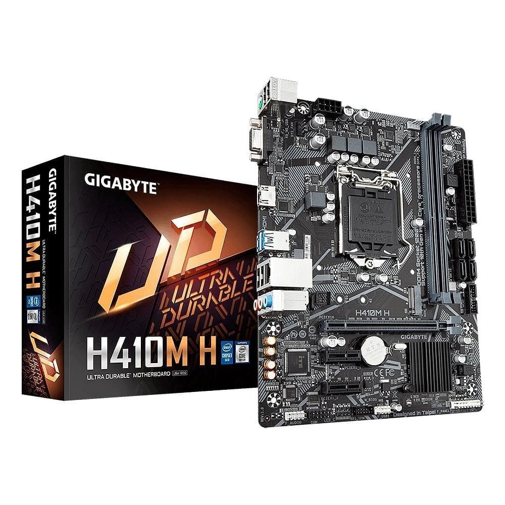 Placa Mãe Gigabyte H410m H Ud, Intel Lga 1200 Matx, 2xddr4, Usb 3.0, Vga, Hdmi