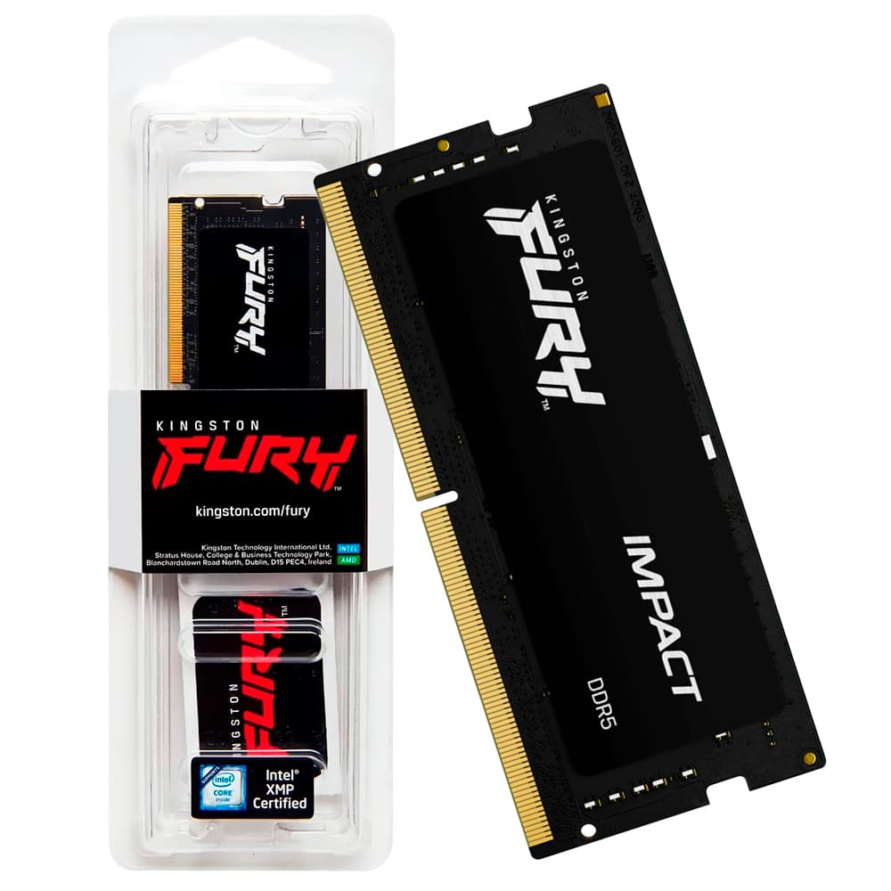 Memória Gamer Kingston Fury Impact So-Dimm Ddr5 16gb Cl38 6000mhz - KF560S38IB-16