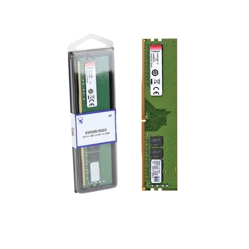 Memória Kingston Kvr Value Ddriv 8gb Cl19 2666mhz - KVR26N19S8/8