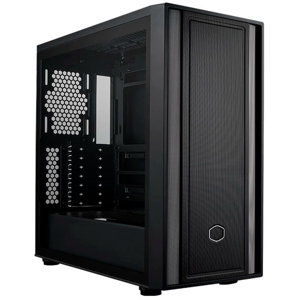 Gabinete Gamer Cooler Master Masterbox 600 Lite Flow Preto Usb Type-C Vidro Temperador Mid Tower - MB600L-KGNN-S00