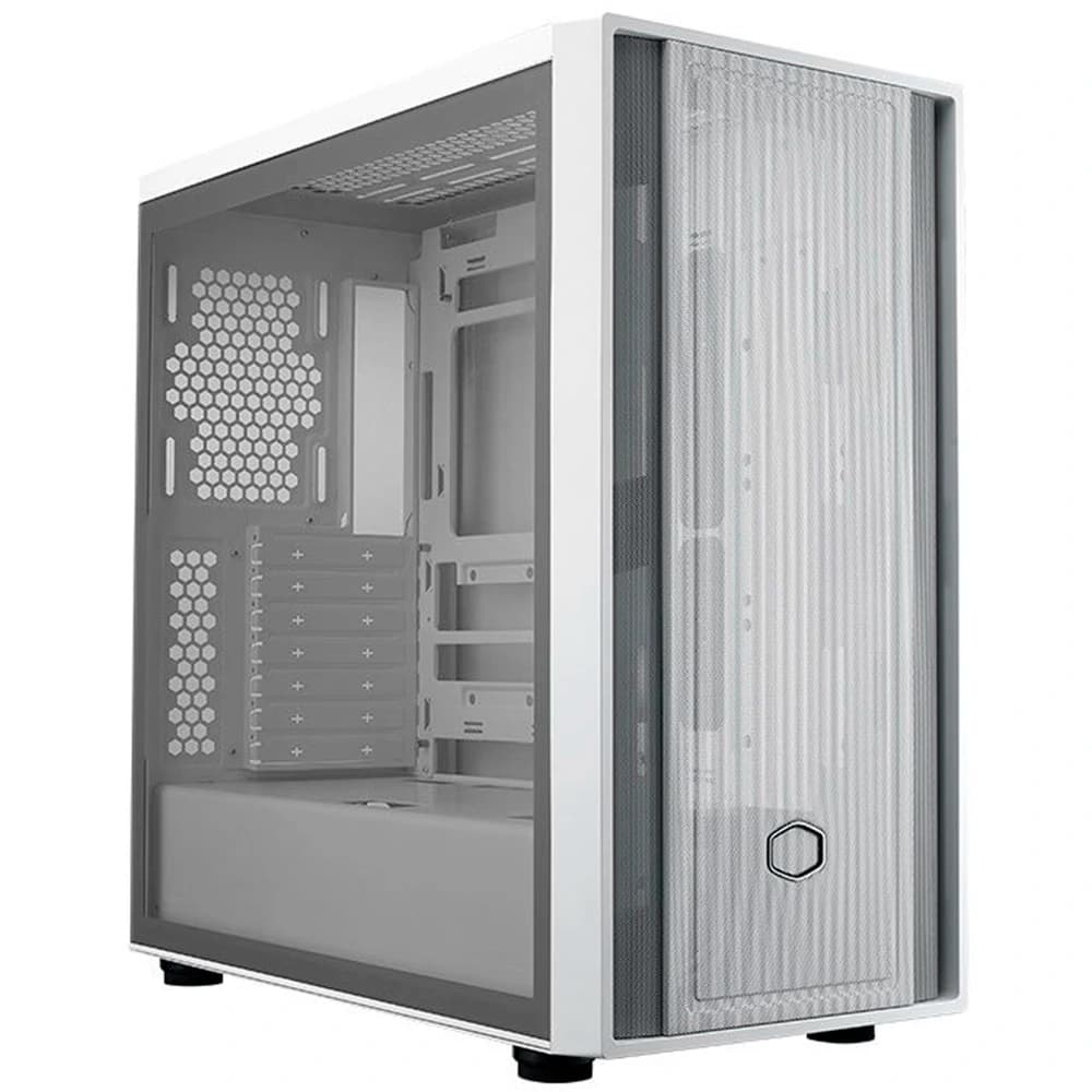 Gabinete Gamer Cooler Master Masterbox 600 Lite Flow Branco Usb Type-C Vidro Temperador Mid Tower - MB600L-WGNN-S00