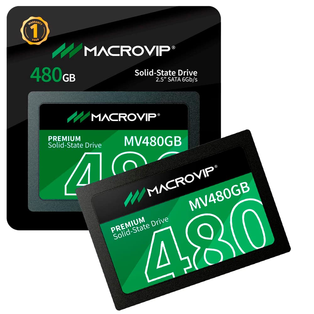 Ssd Macrovip Sata Iii 480gb Leituras: 520mb/S E Gravações: 450mb/S - MV480GB