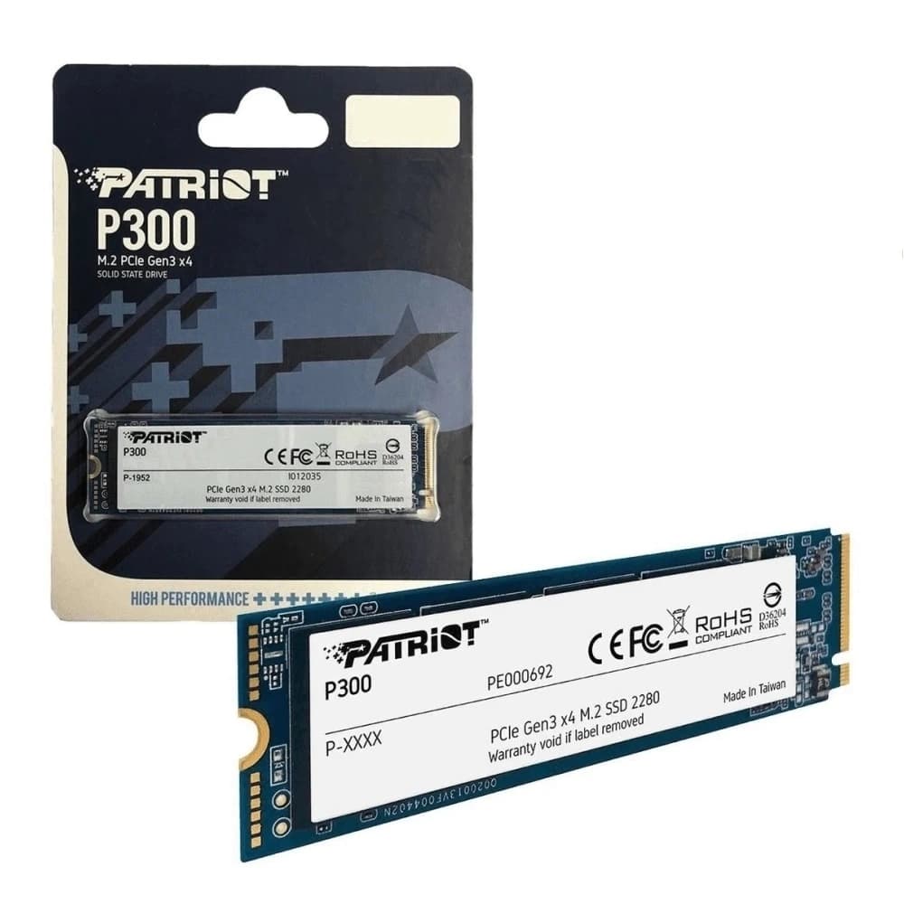 M.2 Patriot P300 Pci-E 512gb Leituras: 1700mb/S E Gravações: 1100mb/S - P300P512GM28US