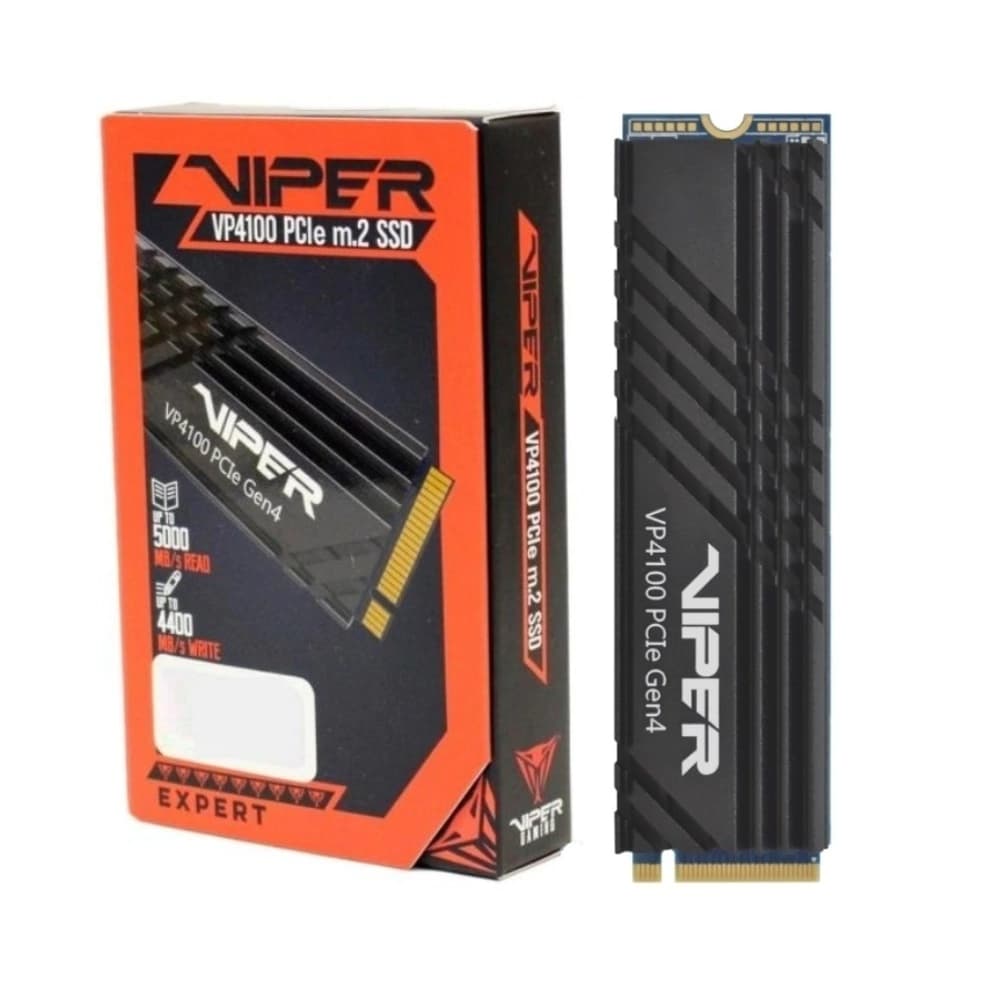 M.2 Patriot Viper Vp4100 Pci-E Nvme Gen4 500gb Leituras: 5000mb/S E Gravações: 4400mb/S - PE000678 VP4100-500GM28H