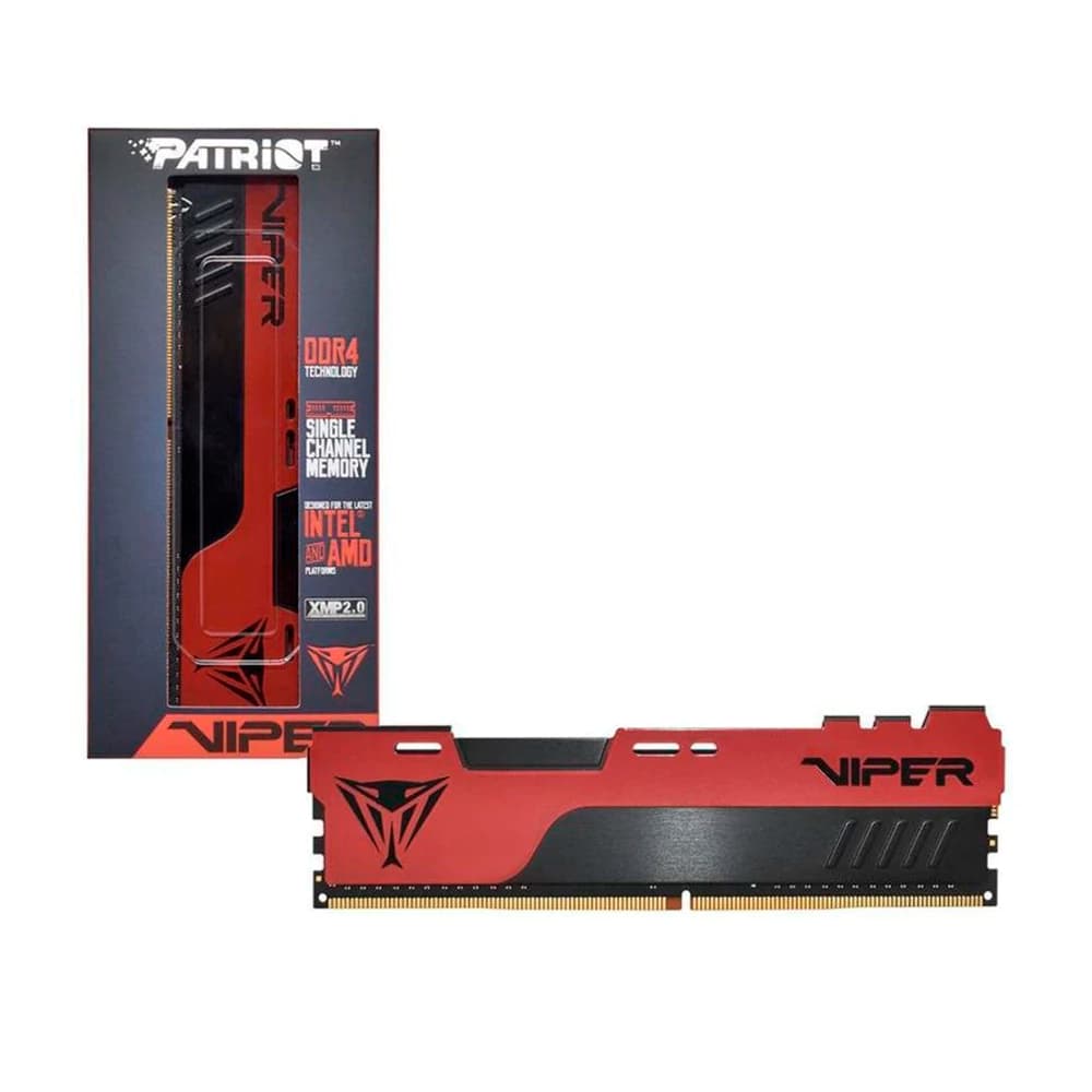 Memória Gamer Patriot Viper Elite Ii Preta / Vermelha Ddriv 8gb Cl18 3200mhz - PVE248G320C8
