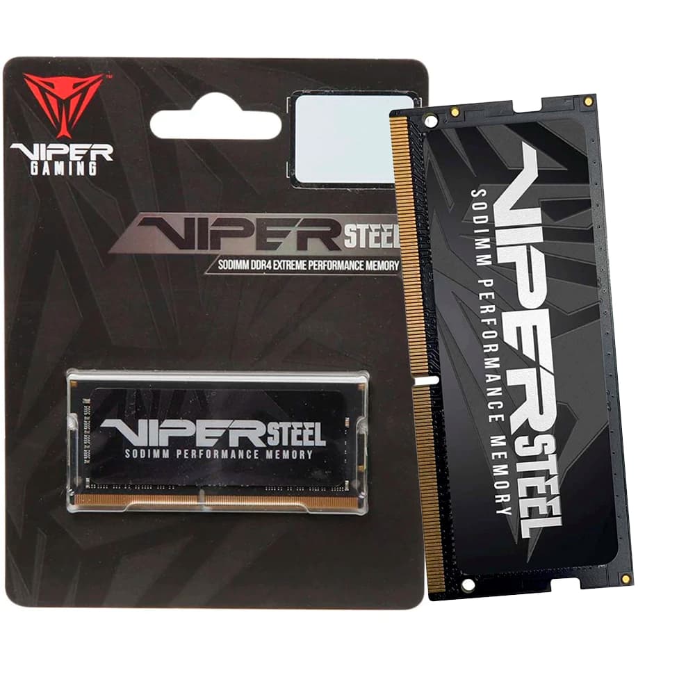 Memória Patriot Viper Steel So-Dimm Ddriv 16gb Cl18 3200mhz - PVS416G320C8S