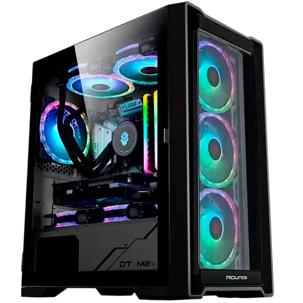 Gabinete Gamer Round5 Astra Preto Vidro Temperado S/Fan Mid Tower - R5-ASTRA-B-2185
