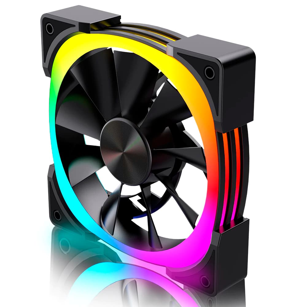 Fan Gamer Round5 Jetta Forward Argb Preto 120mm Pwm - R5-JETTA-FW-B-2238